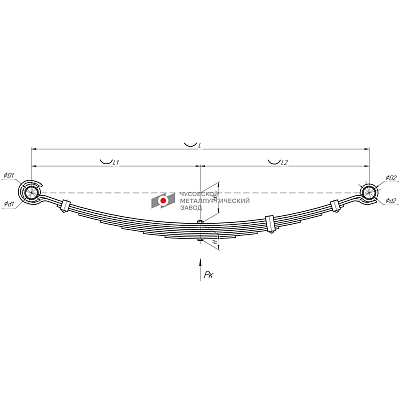 Рессора передняя для УАЗ 469, 3151 8 листов